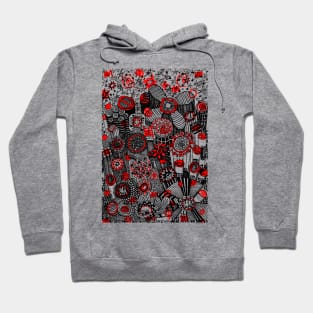 City Top Doodle Black Hoodie